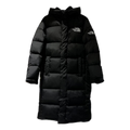 The North Face Hooded Long Puffer Coat – Black