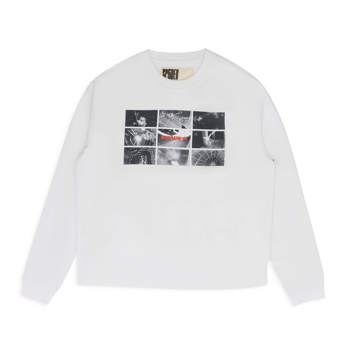 White Web Monitor LS T-Shirt