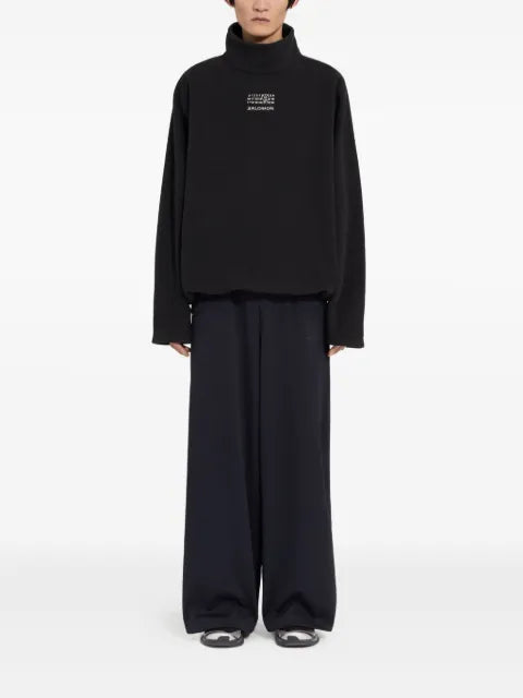 MM6 Maison Margiela X Salomon logo turtleneck sweatshirt