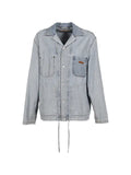 Marni striped denim shirt jacket