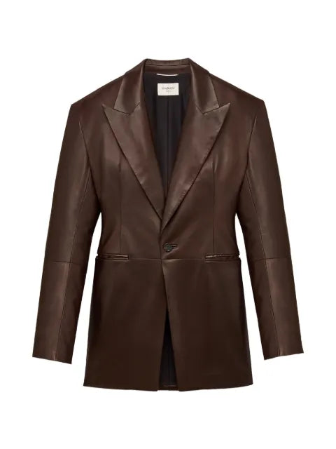 Saint Laurent peak-lapel single-breasted jacket