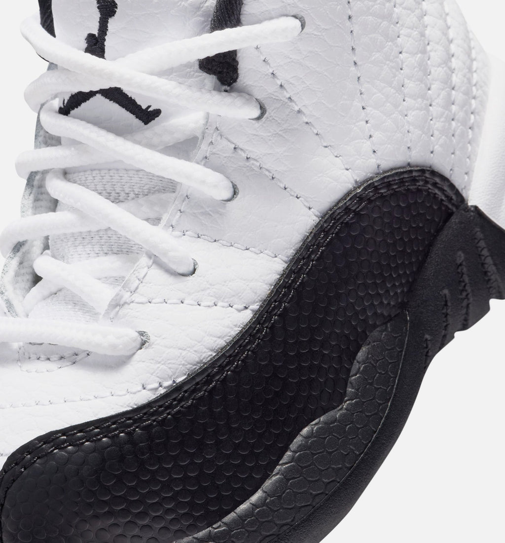 Air Jordan 12 Retro Taxi Infant/Toddler Lifestyle Shoe - White/Black/Taxi