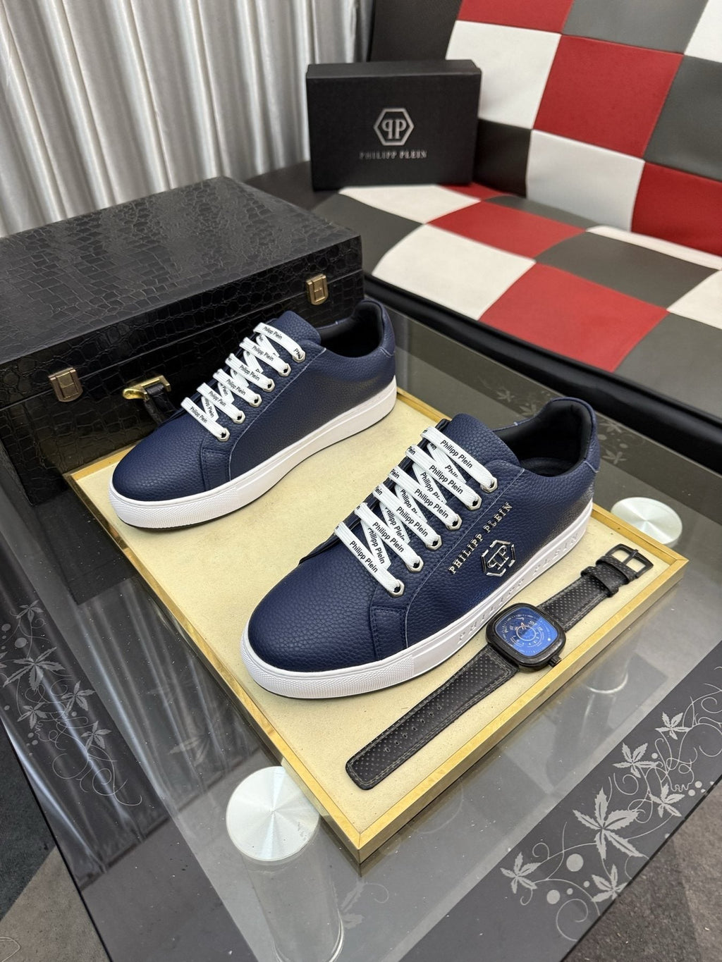Philipp Plein Lace-Up Low-Top Sneakers